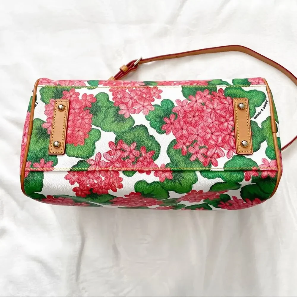 Dooney & Bourke hydrangea satchel crossbody floral bag purse